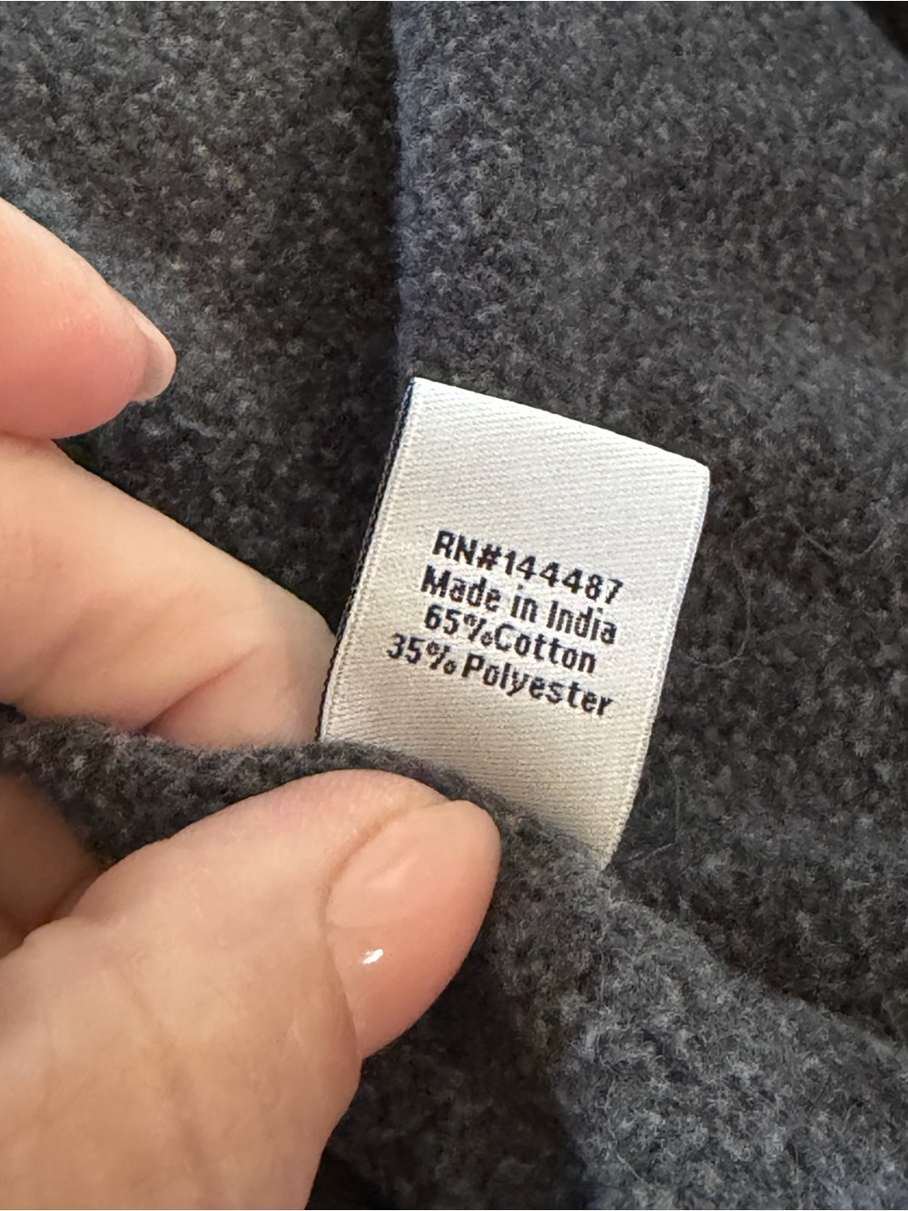 Broken threads size large zip up hoodie with pockets, grey - Picture 7 of 7